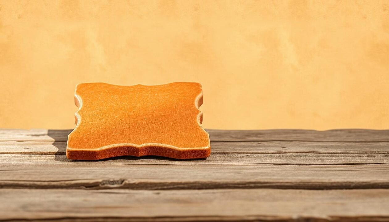 A sun-drenched earthen tile, its rustic texture glistening with warmth, resting on a weathered wooden surface. The tile's earthy hues of ochre and terracotta radiate a timeless elegance, echoing the natural materials used in traditional desert architecture. Soft, diffused lighting casts gentle shadows, highlighting the intricate patterns and undulating contours of the tile's surface. In the background, a muted, earthy palette of tans and beiges creates a serene, minimalist backdrop, allowing the terra cotta tile to take center stage as the focal point. The overall composition conveys a sense of simplicity, durability, and a connection to the arid, sun-kissed landscape.