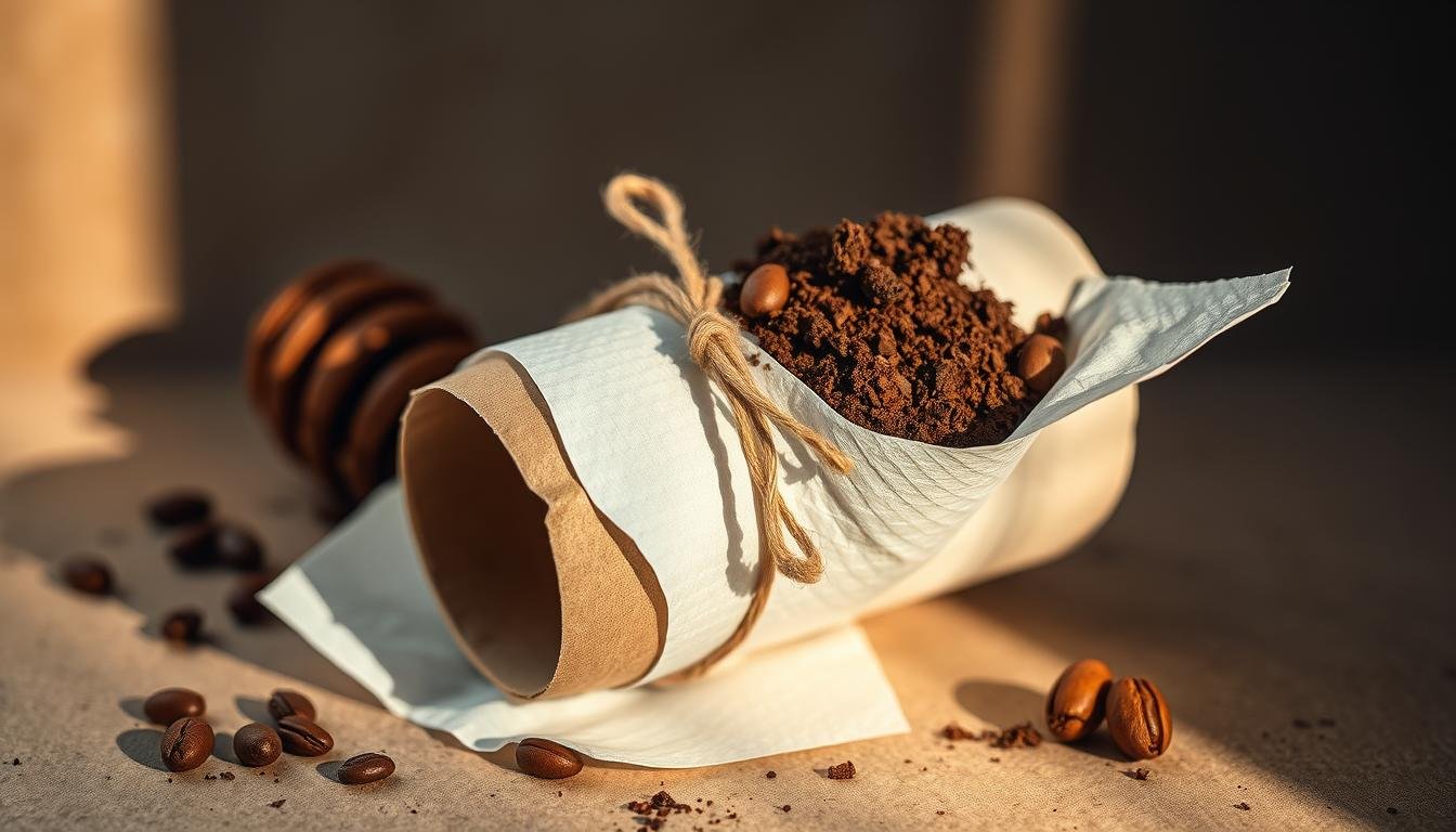 buche marc de café rouleau papier toilette