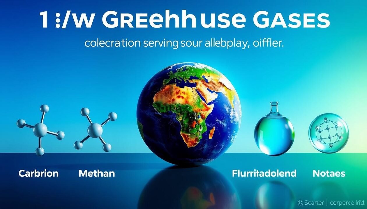 quels sont les 4 principaux gaz à effet de serre